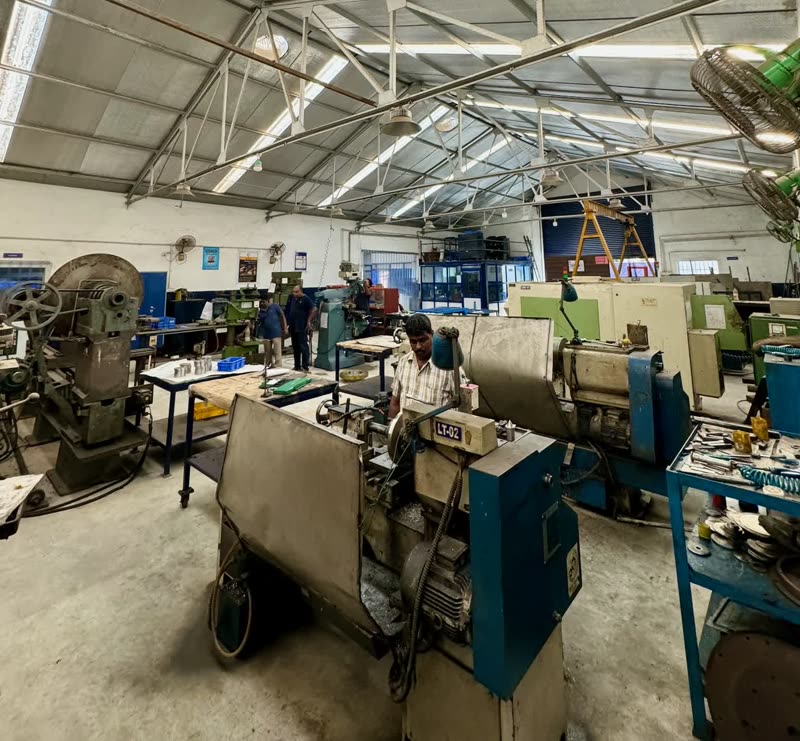 Machine shop floor at the IA Flow Elements manufacturing facility